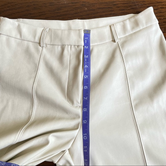 7 For All Mankind Faux Leather Cropped Pants - Picture 5 of 7